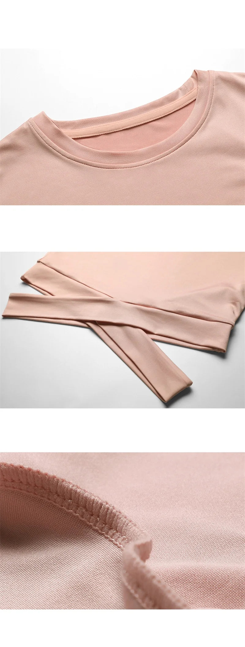 Aiithuug Waist Yoga Short Sleeve Crisscross Waist Breathable Gym Shirts Sports Tops Workout Fitness Crop Top Yoga Top