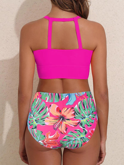 High Waist Swimsuit Bikini Women Printed Swimwear Female Bathers Swimming Bathing Swim Suit Summer Beachwear