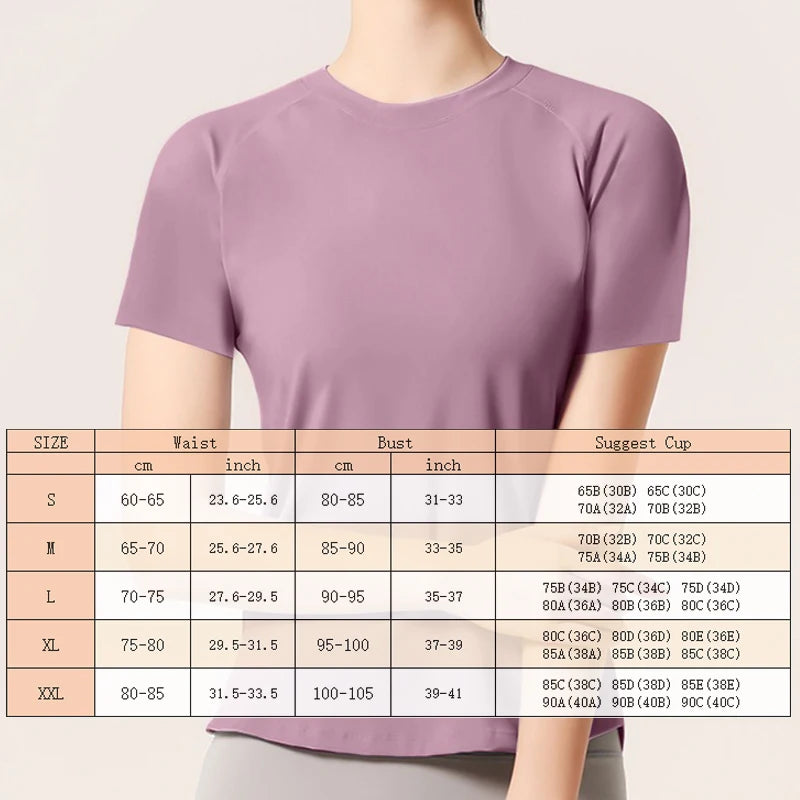 Sports Short Sleeve Running Quick Dry Back Breathable Yoga Tops Quick Dry Daily Active Wear Golf Shirts Tennis Tops Gym