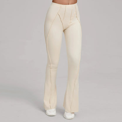 Flare Yoga Leggings Sport Fitness High Waist Squat Proof Hip Wide Pant Training Trousers Running Workout Gym Leggings Women