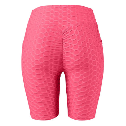 Women's Capris Yoga Fitness Peaches Buttocks Bubble Sports Leggings With Pockets Pants for Women Women’s Yoga Pants