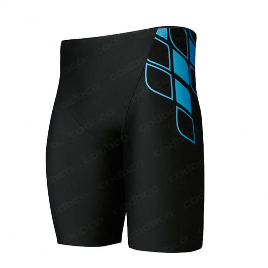 Summer Men's Swim Jammers Endurance Athletic Training Swimsuit Tights Shorts Beach UV Swimwear Swimming Trunks Gym Surfing Short