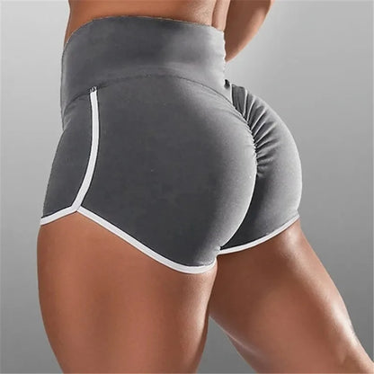 S-3XL Summer Quick-drying Running Shorts For Women  High Waist Women Exercise Hips Push Up Sportswear Casual Yoga Pants