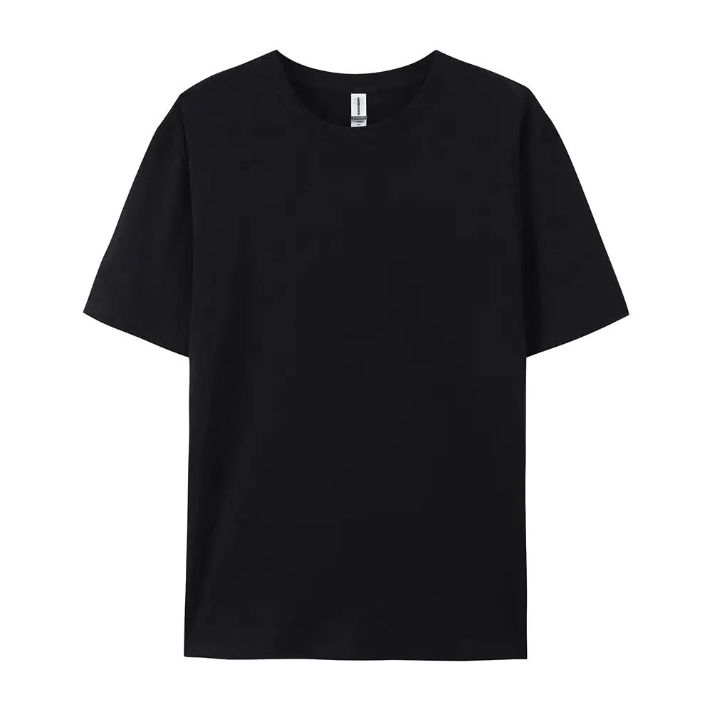 Plus Cotton Solid T-shirts Women Sporty Short Sleeve Tees Fashion Casual White Black Clothing Loose O-Neck Female Summer Tops