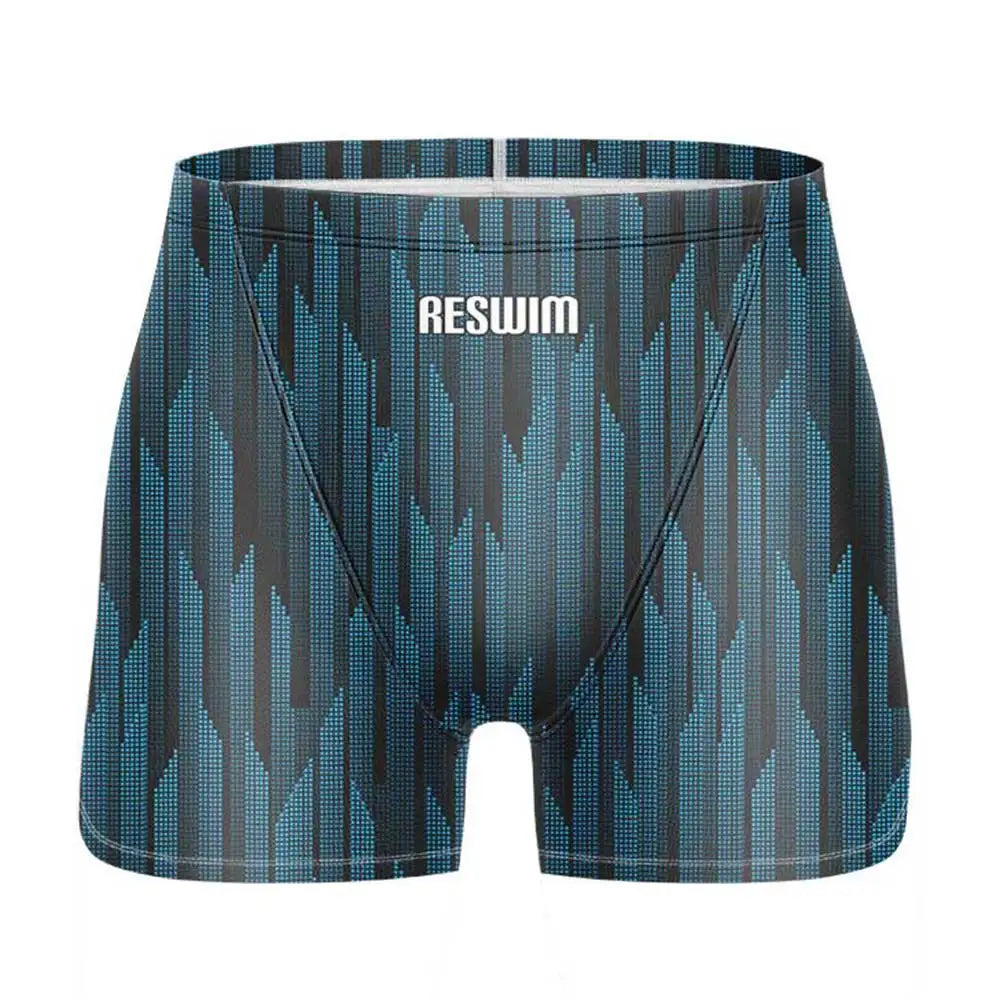 Men's Swim Jammers Swimsuit Surf Trunks Beach Tights Shorts Summer Quick Dry Lycra Surf Swimming Pants Gym Jammer Swimwear