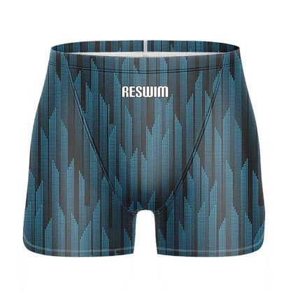 Men's Swim Jammers Swimsuit Surf Trunks Beach Tights Shorts Summer Quick Dry Lycra Surf Swimming Pants Gym Jammer Swimwear