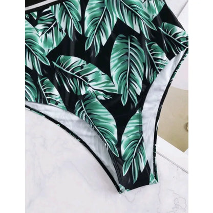Black Print One Piece Swimsuits Closed Female Swimwear Push Up For Women's Swim Wear Body Bathing Suits Beach Pool Bather