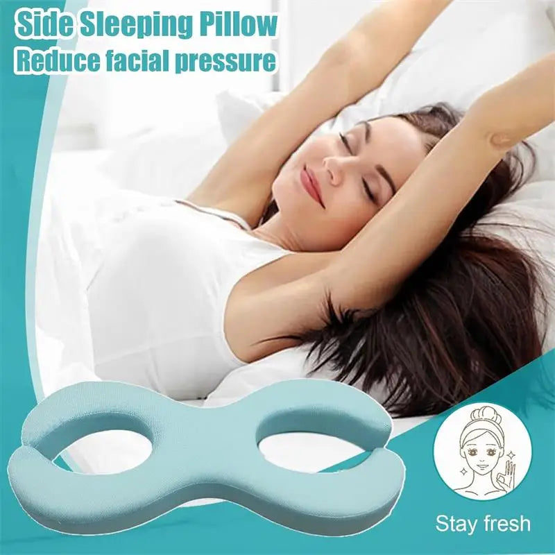 Side beauty pillow, soft facial pillow, ear protection pillow, ear hole pillow, non-pressure facial anti-wrinkle pillow
