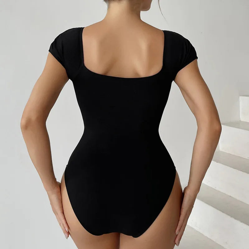 Summer One-Piece Large Size Swimwear Push Up Women Swimsuit Closed Body Female Bathing Suit For Pool Beach Wear