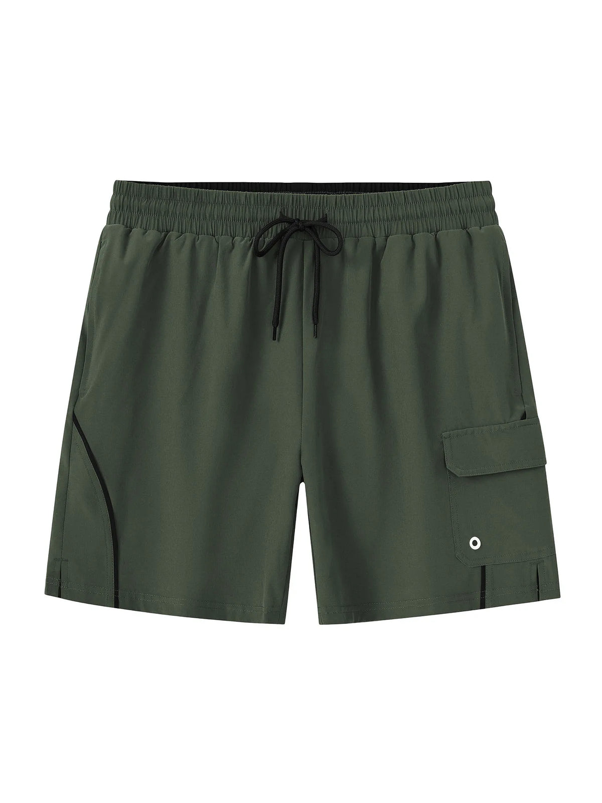 Men's Swim Trunks Quick Dry Swimwear Surf Swimwear with Zipper Pockets and Mesh Lining