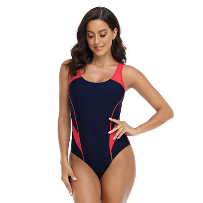 Sports One Piece Swimsuit Women Swimwear Professional Sport Bathing Suit Surfing Swimsuits Swimming Suit Backless Bikini