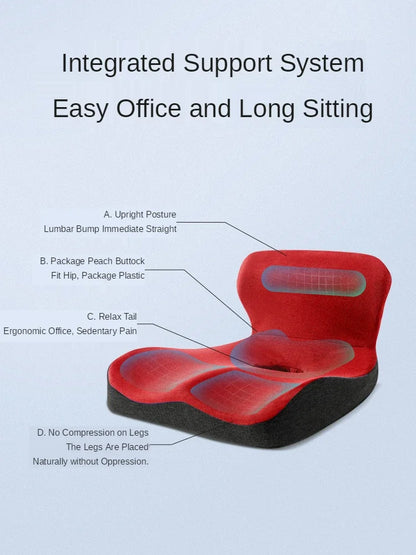 Upgrade "L" Shape Memory Foam Orthopedic Cushion Comfort Ergonomic Design Back Coccyx Pillow Car Seat Office Chair Pain Relief