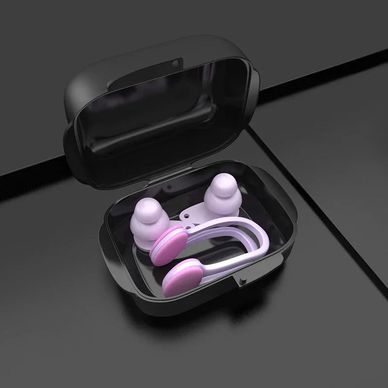 Swimming Silicone Nose Clip Earplugs for Adult Soft Anti Choking Water Professional Swimming Diving Security Pool Accessories