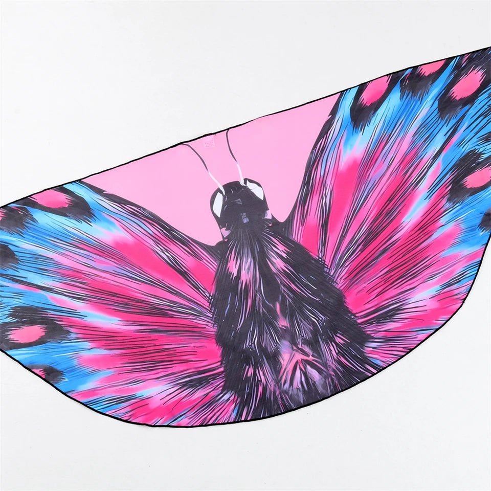 3 Pieces Bikini With Beach Skirt Butterfly Print String Bathing Suit Women Swimwear Female Swimming Swimsuit