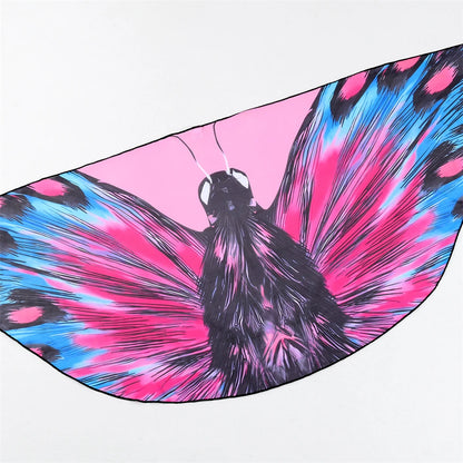 3 Pieces Bikini With Beach Skirt Butterfly Print String Bathing Suit Women Swimwear Female Swimming Swimsuit