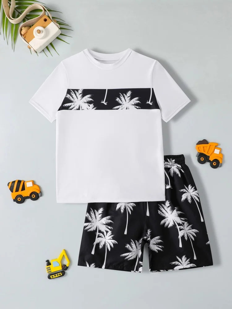 Boys' Two-Piece Swim Set with Shorts
