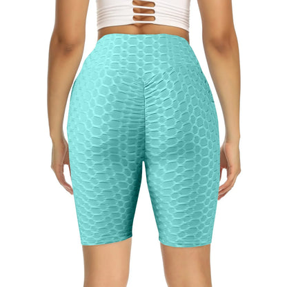 Women's Capris Yoga Fitness Peaches Buttocks Bubble Sports Leggings With Pockets Pants for Women Women’s Yoga Pants