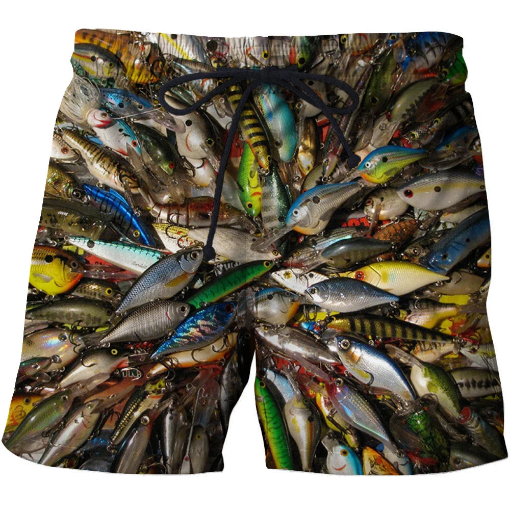 Men's Swimwear Shorts Animal Fish 3d Surfing Board Short Kids Beach Shorts Men Trunk Masculina Swimsuit Sports Pants Brief Boy