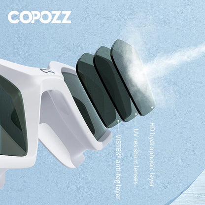 COPOZZ Men Professional Swimming Goggles Electroplate Swim Glasses Anti Fog UV Protection  Adjustable Adult Swim Eyewear Women