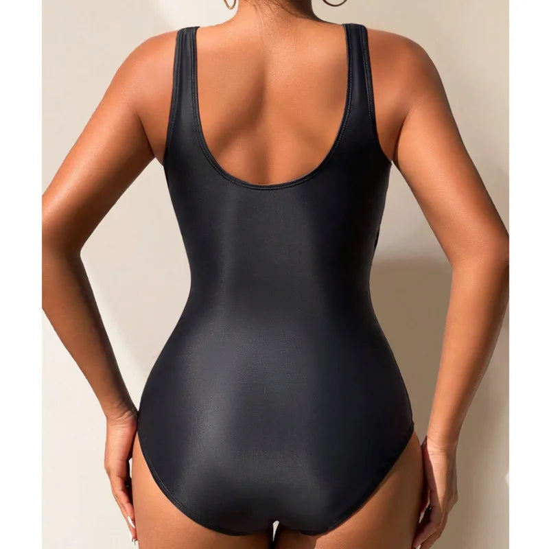 Print One Piece Large Size Closed Swimwear Push Up Women Plus Size Swimsuit Bodysuit Female Swim Bathing Suit Pool Beachwear