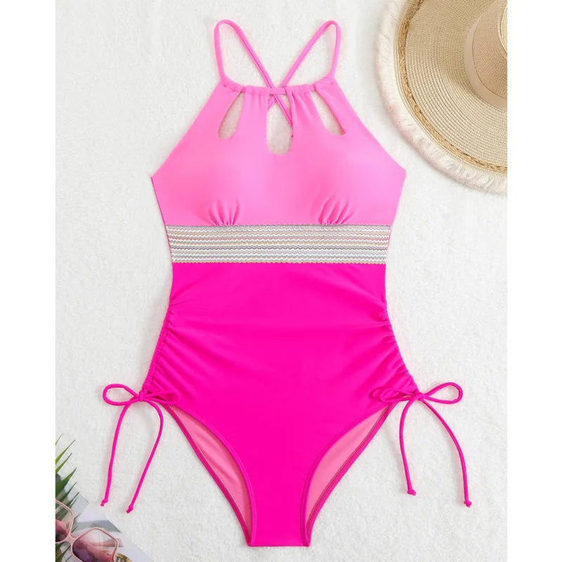 One Piece Swimsuits Closed Women's Swimwear Push Up For Swimming Wear Body Bathing Suits Beachwear Pool Bather