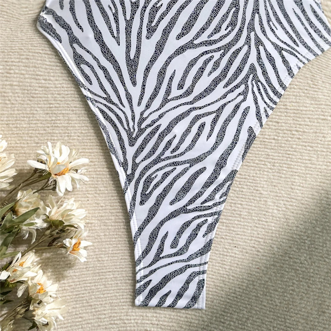 Cross Back High Leg Cut Women Swimwear One Piece Swimsuit Female Extreme String Mini Micro Thong Bather Bathing Suit Swim