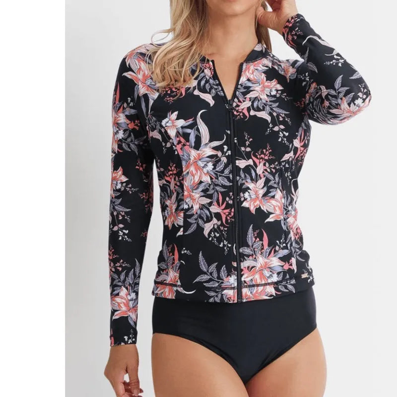Swimwear Woman Swimsuit Rash Guard Long Sleeve Push Up Bikinis Briefs Brazilian Bathing Suit Women Beachwear Biquini Two Piece Suits