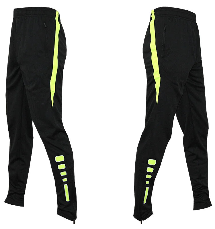 Men Running Sport Pants With Zipper Pockets Football Joggings Training Sweatpants Basketball Soccer Trousers workout pant Male