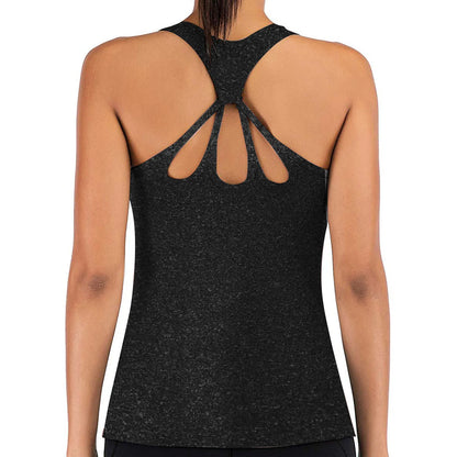 Yoga Vest Sport Singlet Women Athletic Fitness Sport Tank Tops Gym Running Training Yoga Shirts 2025