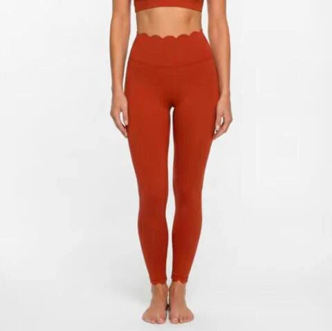 Laser Wave Plastic Elastic High Waist Tight Pants for Women, Speed Drying Fitness Running, Tight Bottom Pants XP172