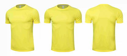 High quality spandex Men Women Kids Running T Shirt Quick Dry Fitness Shirt Training exercise Clothes Gym Sports Shirts Tops