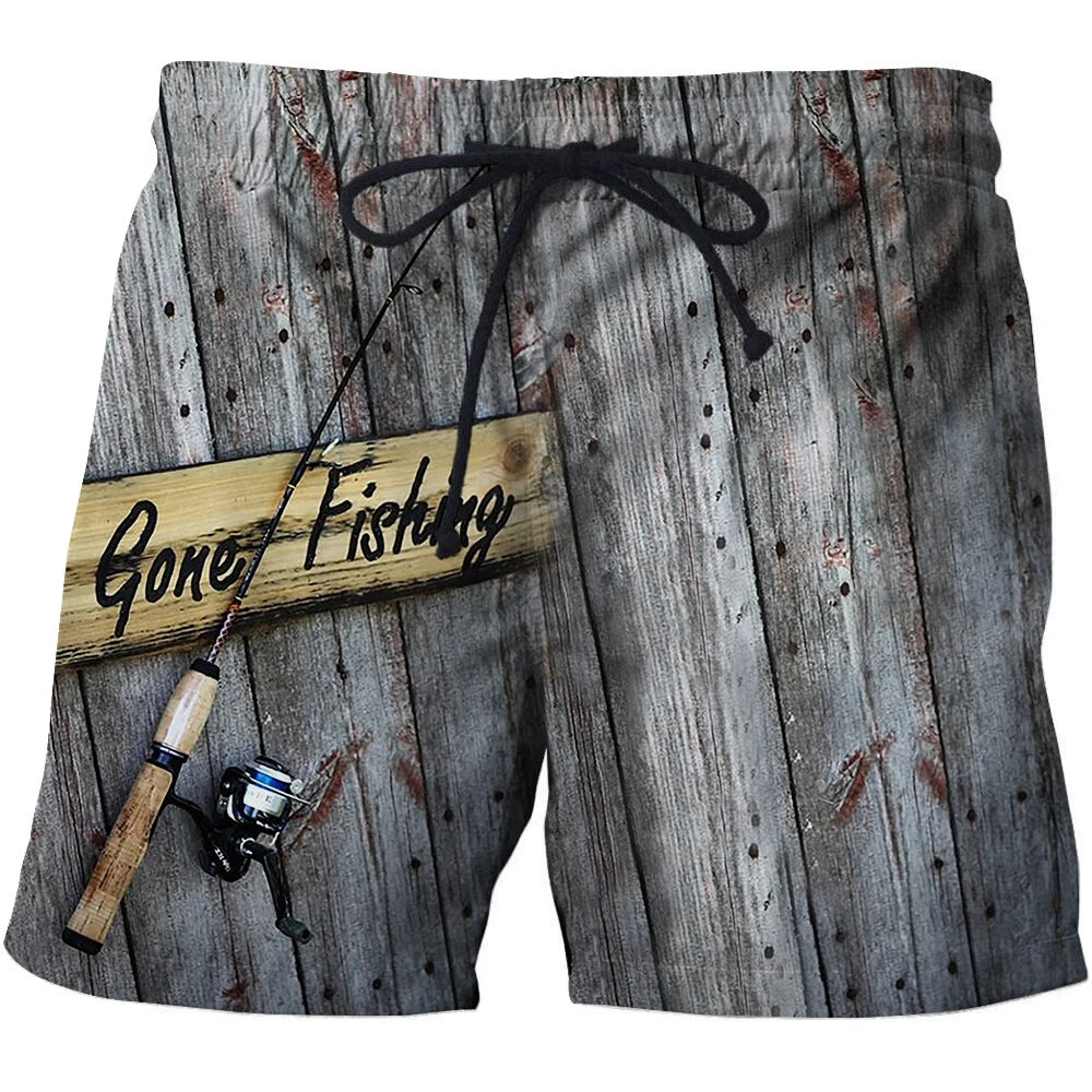 Men's Swimwear Shorts Animal Fish 3d Surfing Board Short Kids Beach Shorts Men Trunk Masculina Swimsuit Sports Pants Brief Boy