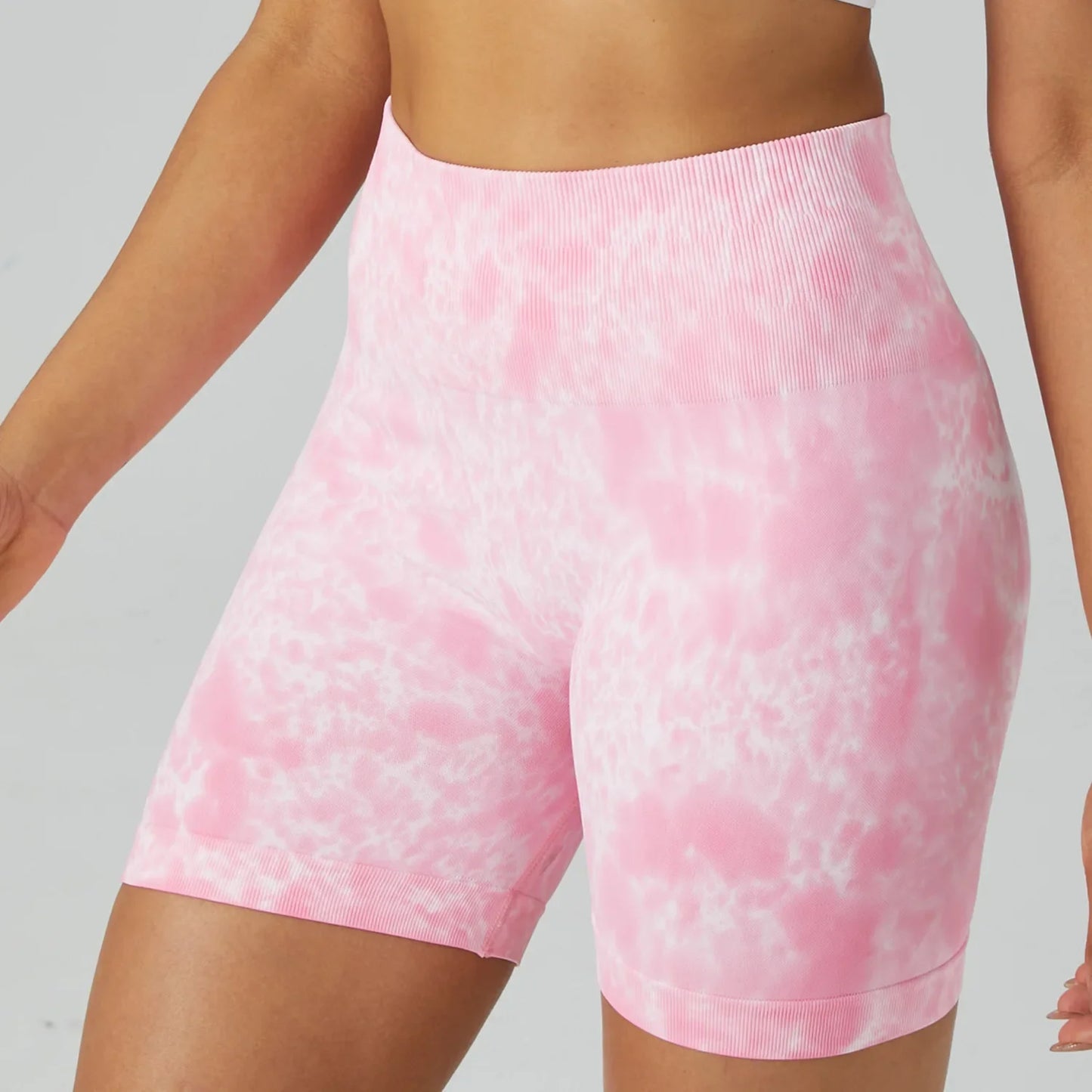 Short Gym Woman Tie Dye Yoga Push Up Sport Shorts Seamless Women Fitness Wear Running Gym Leggings Female Tights Workout Shorts