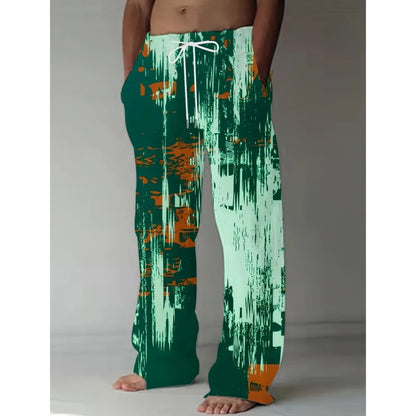 Pants Men's Graffiti Sweatpants 3D Printed Casual Athletic Jogging Pants Y2k Men's Outdoor Beach Breathable Pants