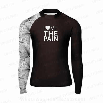 Men Swimming T-shirt UV Sun Protection Rash Guard Diving Swimwear Long Sleeve Surfing Suit Gym Clothes Beach Surf