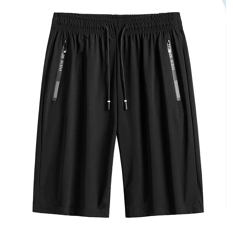 Men Plus Size Casual Shorts 6XL 7XL Big Size Gym Shorts Men Ice Silk Stretchy Summer Beach Short Pants Quick Dry Breathable