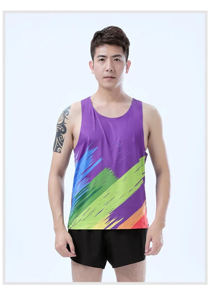 Adult Men Women Running Hiking Shirts Tight Gym Tank Top Fitness Marathon T-shirts Sport Exercise Basketball Vest Clothes