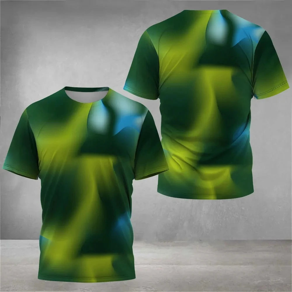 Gym T-Shirts Men's O-Neck Tennis Short Sleeve Male Breathable Fitness Outdoor Sports Tops Casual Running Badminton Sportswear