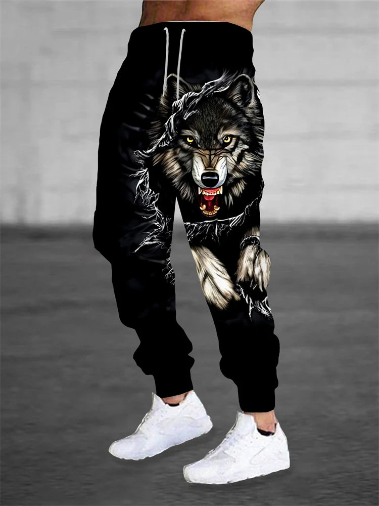 Men's Sports Pants Fashionable And Versatile Loose-fitting Sports Pants Spring And Autumn Casual Retro-style Sports Pants