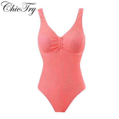 Womens One Piece Swimsuit Swim Leotard Sleeveless Low U Back Soft Cup Textured Monokini Bathing Suit for Beach Tropical Travel