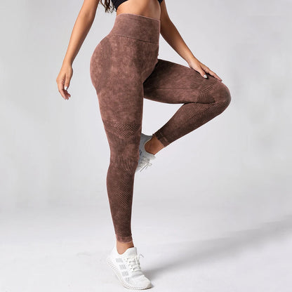 Women Leggings Washing Yoga pants Bubble Butt Push Up Fitness Legging High Waist Scrunch Tights Gym Seamless Leggings