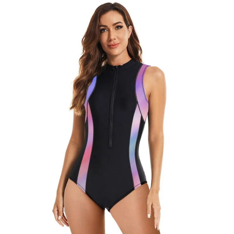 One Piece Swimsuit Women Summer Bathing Suit Sleeveless Swimwear Woman Beach Swimming Suit For Female