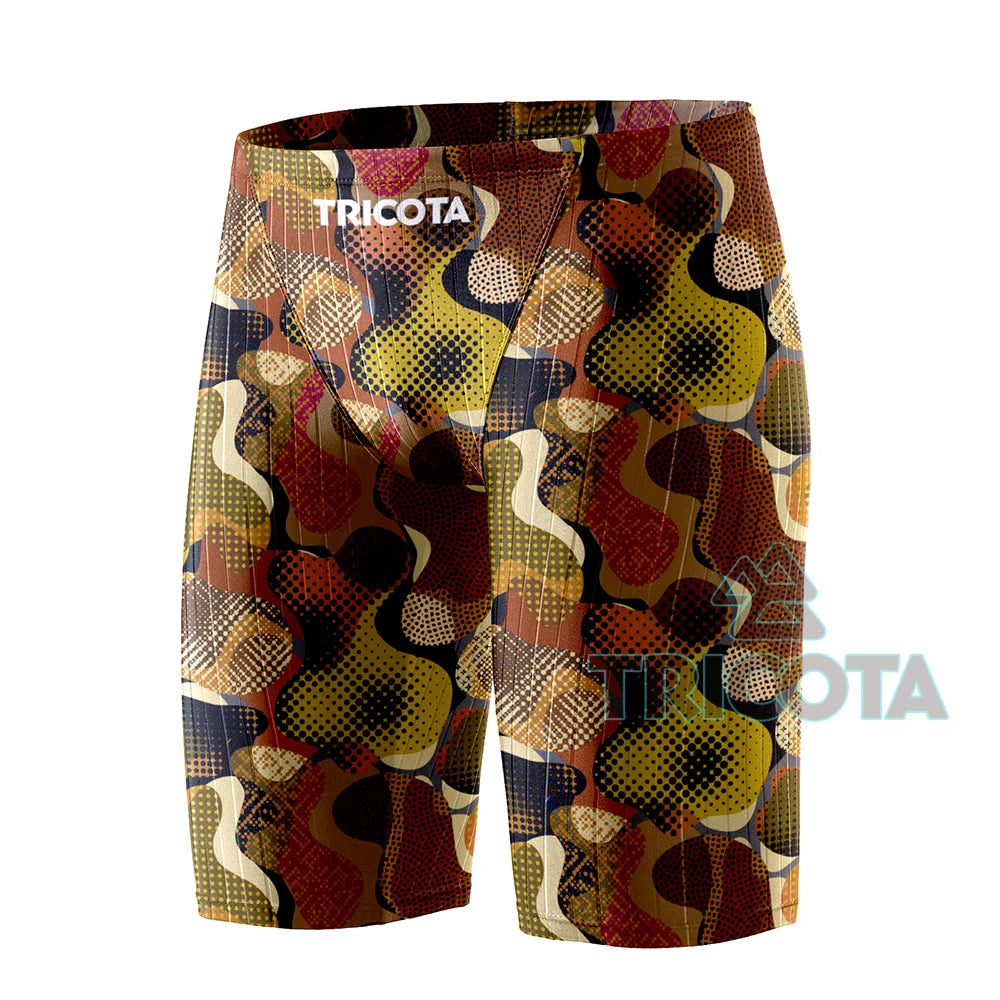 Surfing Shorts Men Swim Pants Jammers Athletic Competition Training Swimsuit Durable Chlorine Resistant Endurance Beach Trunks