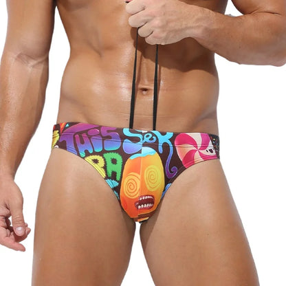 Swimwear Men Swim Briefs Slip Low Waist Men's Swimming Trunks Shorts Surfing Bathing Suit Man Swimsuits