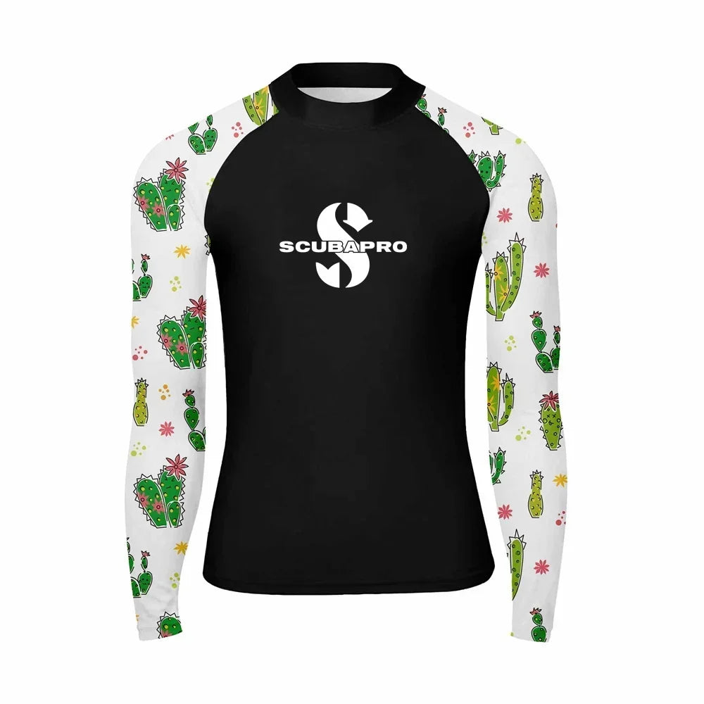 Men's Rash Guard Surfing Diving Swimwear Long Sleeve T-shirts UV Protection Swimsuit Swimming Shirt Beach Clothes Rash guard