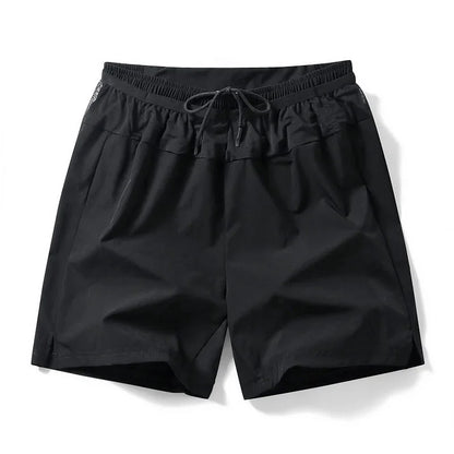 (S-5XL)Quick Dry Single Layer Marathon Trail Running Shorts with Mesh Net Waist Pouch for Fitness Workout Sport Shorts Men Teens