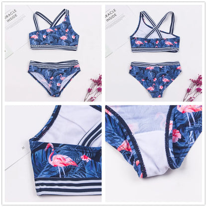 Multi Style Multi Colour Kids Girls Bikini Set 2025 New Print Girls Kids Swimwear Swimsuit Summer Children  Bathing Suit
