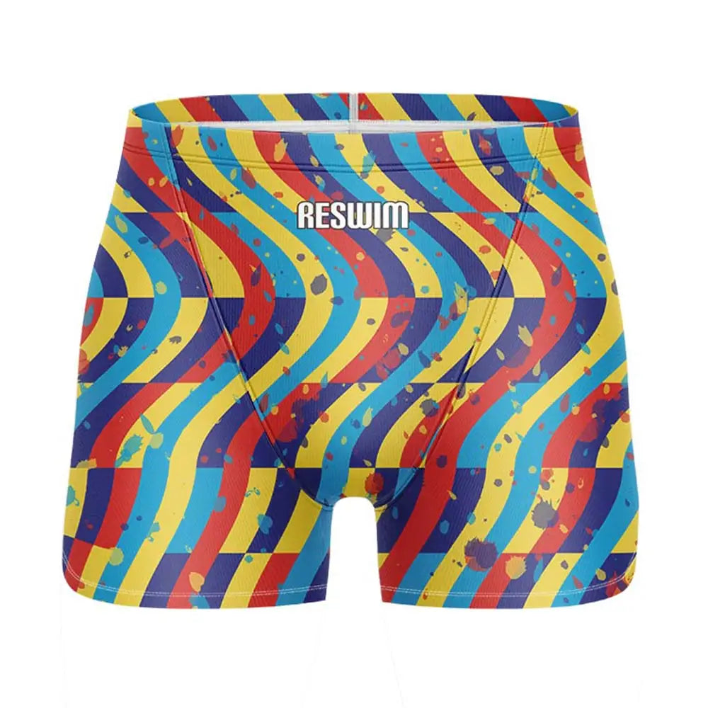 Men's Beach Tights Shorts Swim Jammer Swimsuit Swimming Trunks Athletic Training Swimwear Lycra Running Diving Surfing Pants
