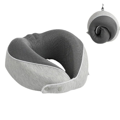 Travel Pillow Memory Foam Neck Support Flight Comfortable Head Cushion Support Neck Pillow Accessories for Sleep Rest Airplane