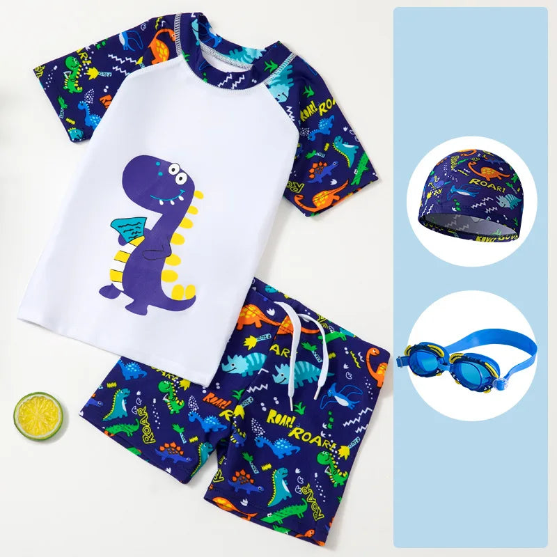 Children's Swimsuits, Boys' Girls' Elementary Middle School Children's Split Swimsuits, Swim Trunk Sets, And Student Swimsuits